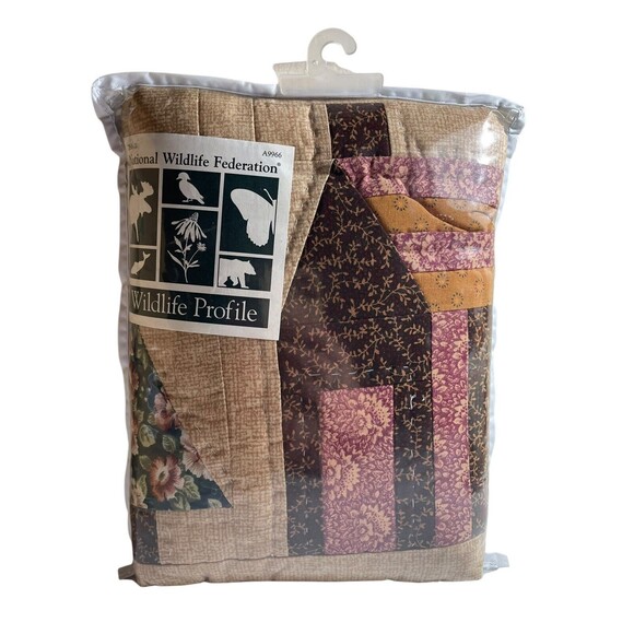 Rustic Cozy Fall Country Lodge Cabin Patchwork Pillow Sham Quilted 20”x26” - Picture 3 of 6